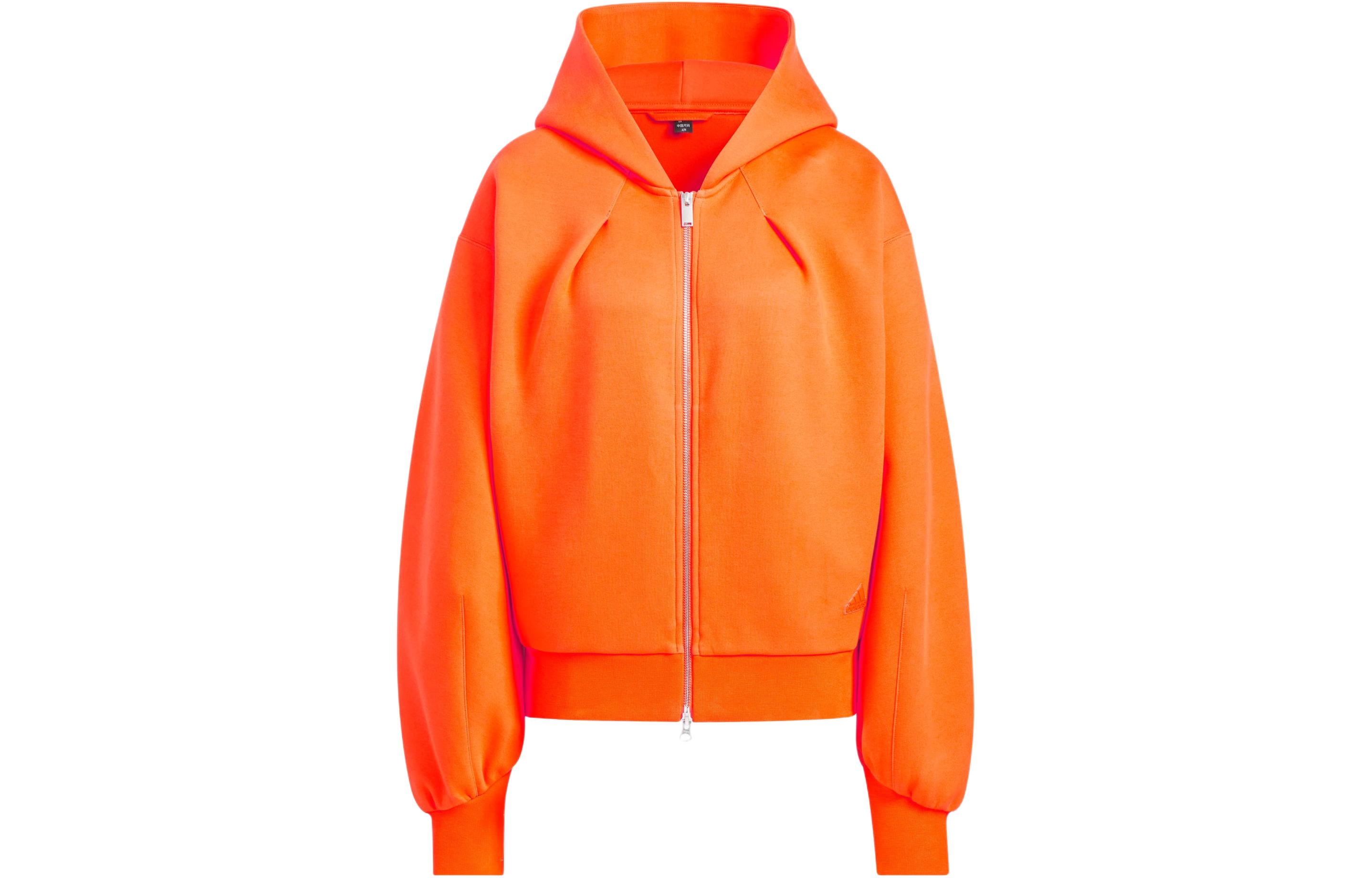 

Adidas Женская худи на молнии Полуяркий апельсин, Half Impact Orange