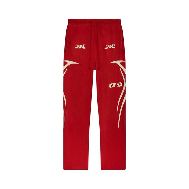

Спортивные брюки Hellstar Sports Double Hit Logo Sweatpant Red, красный
