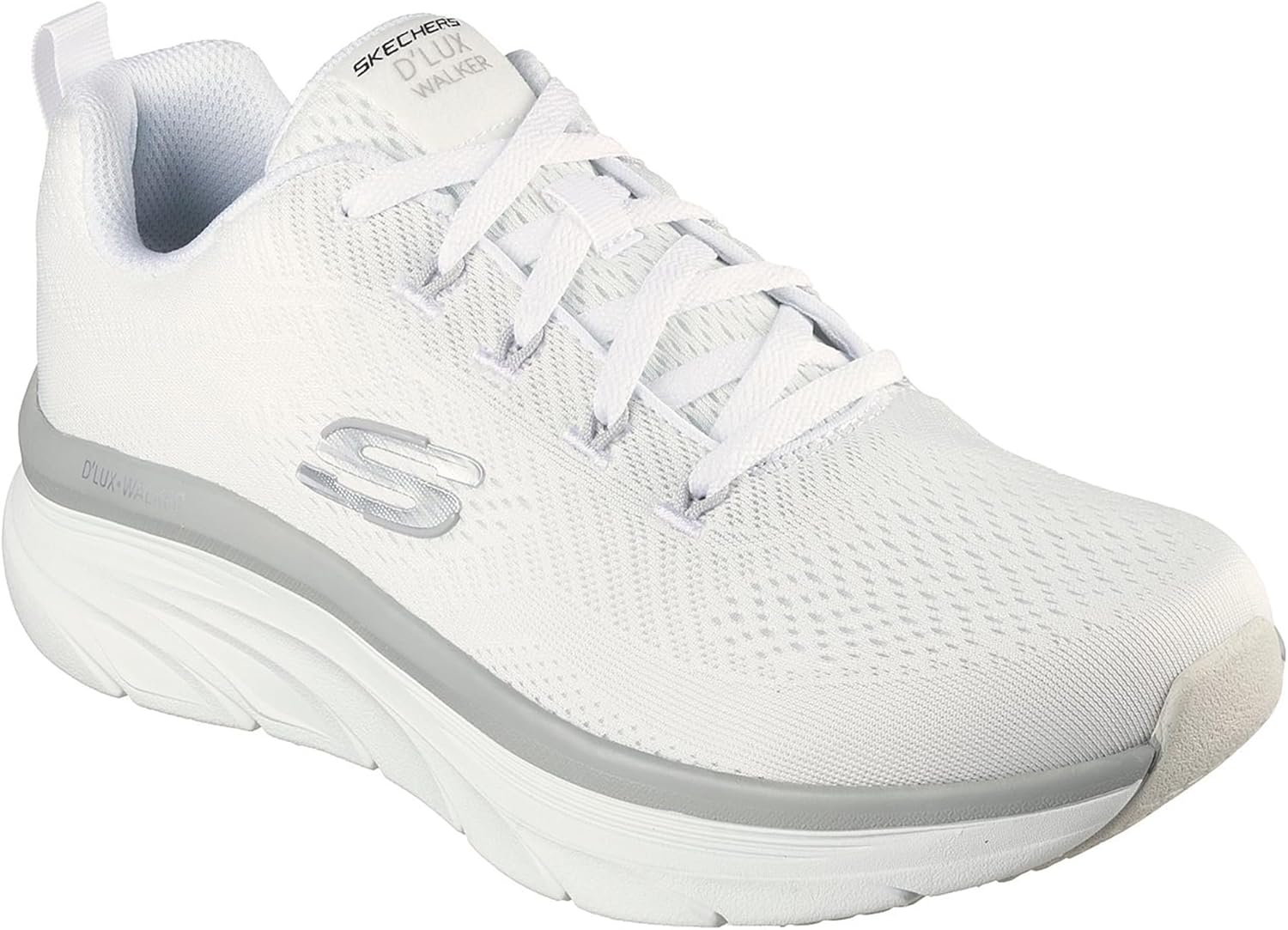 Мужские кроссовки Skechers Relaxed Fit D'Lux Walker Meerno для повседневной носки, белый — фото 2