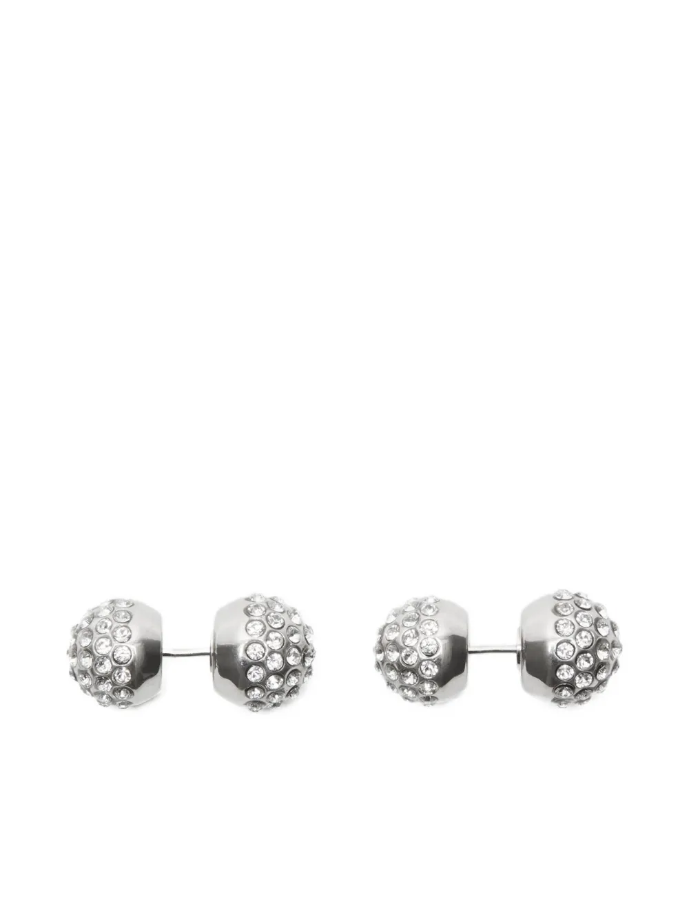 

Серьги-шарики, украшенные кристаллами Acne Studios, серебряный
