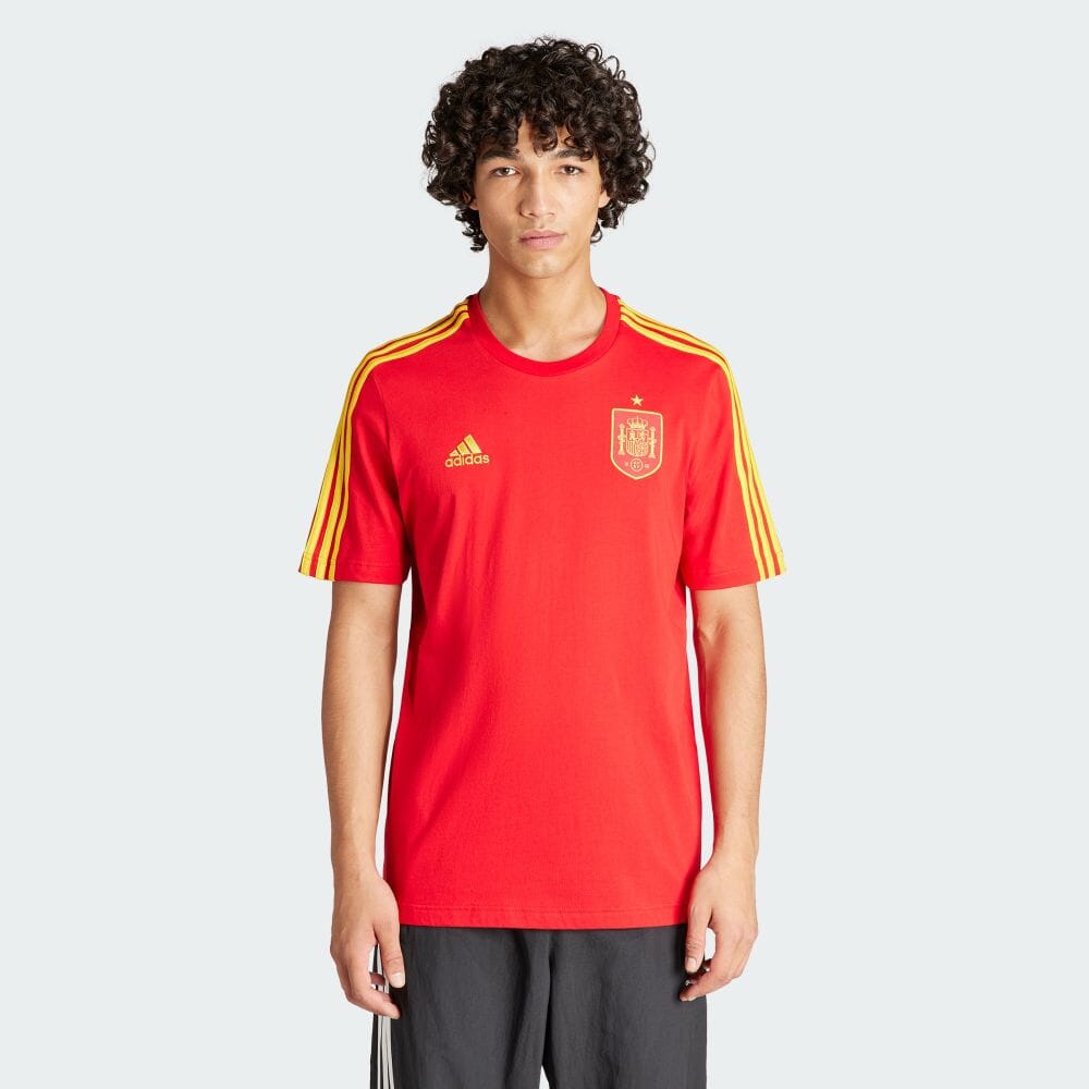 

Футболка Adidas Spain DNA 3 Stripes Short Sleeve T-Shirt, цвет Better Scarlet