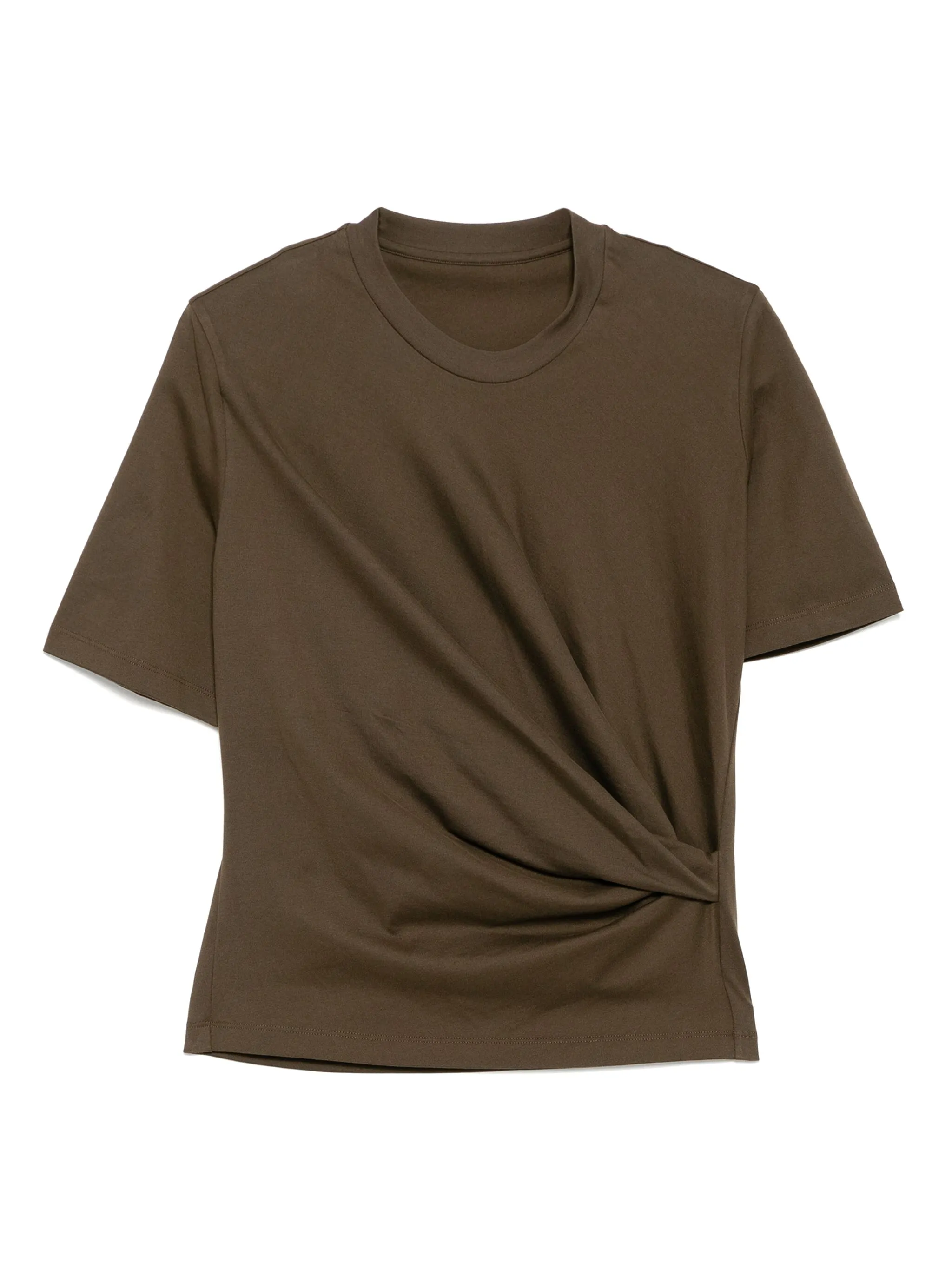 

Плиссированная футболка Jnby, коричневый