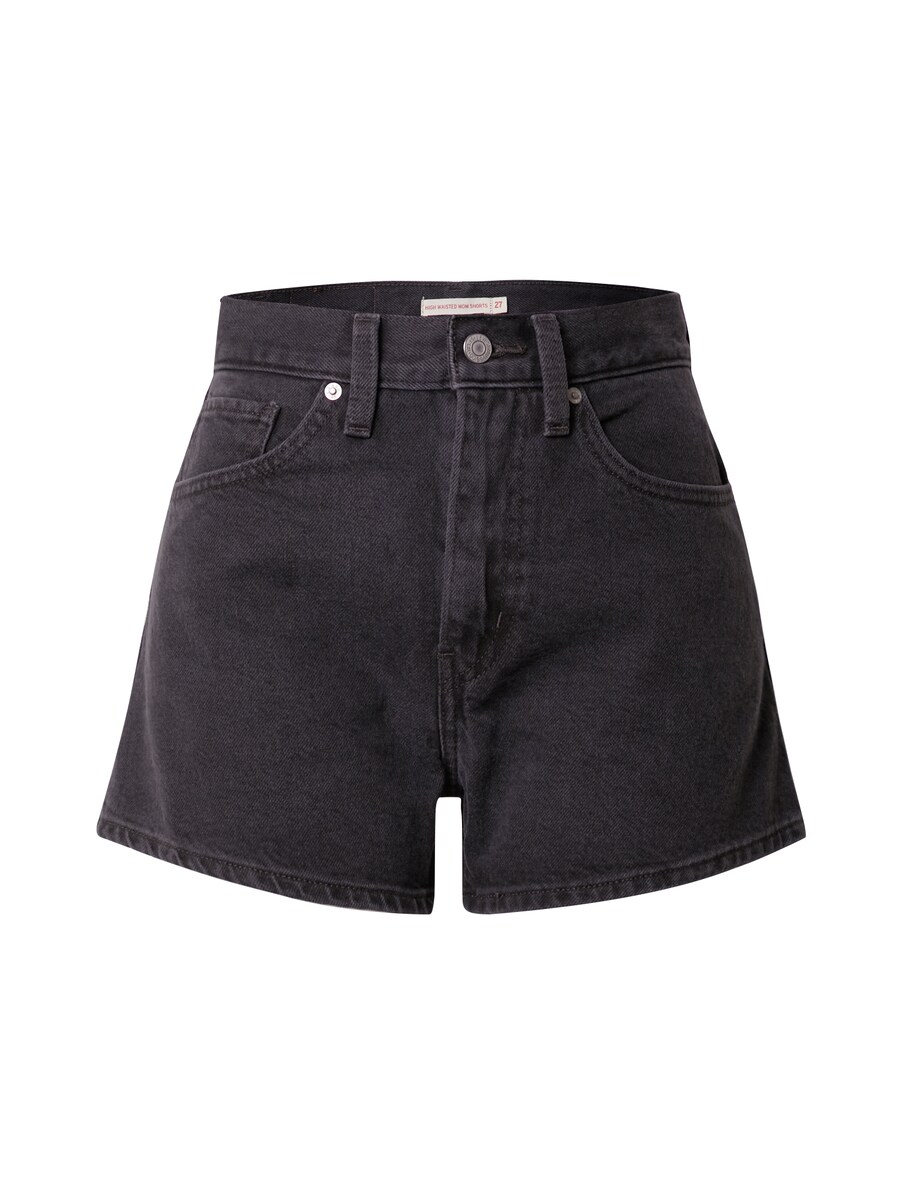 

Обычные джинсы LEVI'S High Waisted Mom Short, черный деним