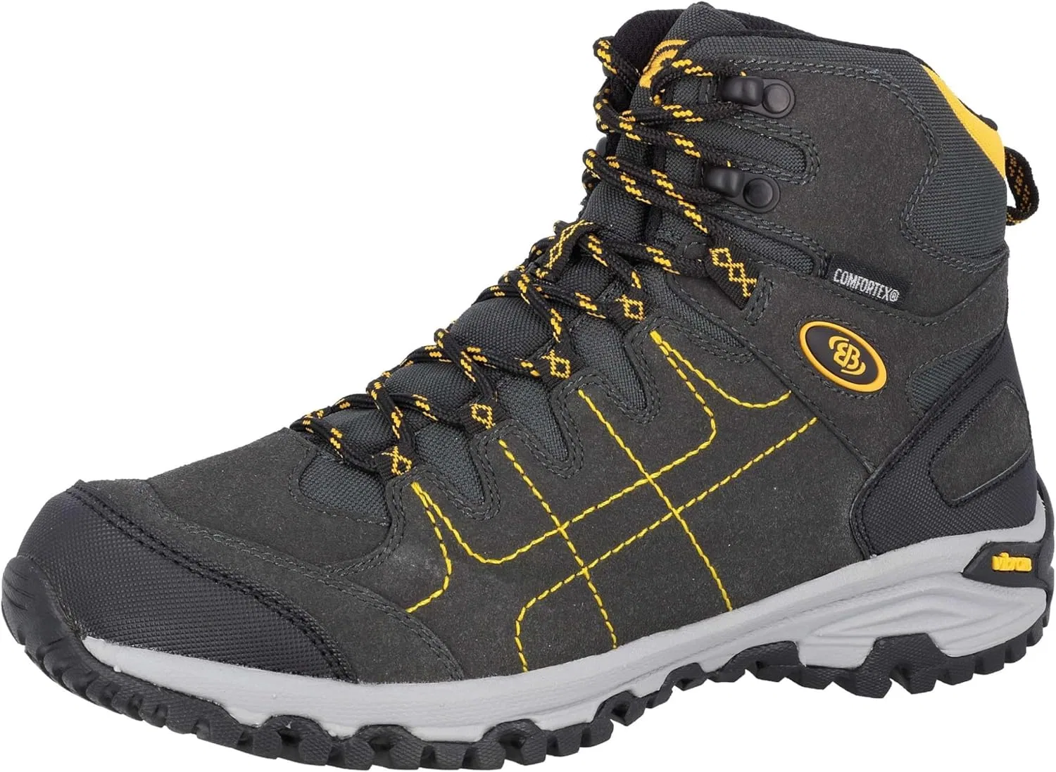 Походные ботинки Mount Shasta Outdoor Boots для мужчин и женщин Brütting, Anthracite Yellow