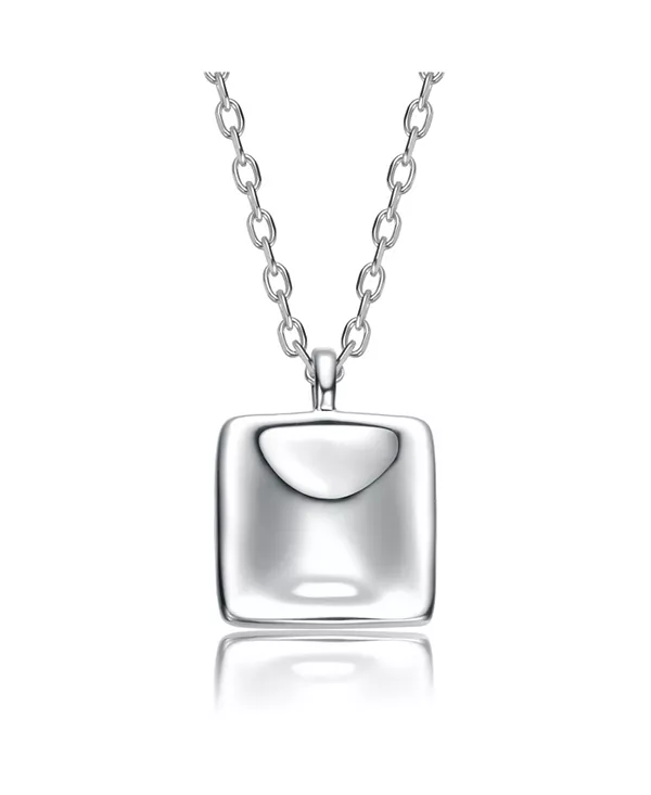 

Ожерелье из белого золота с изящным квадратным кулоном Rachel Glauber, white