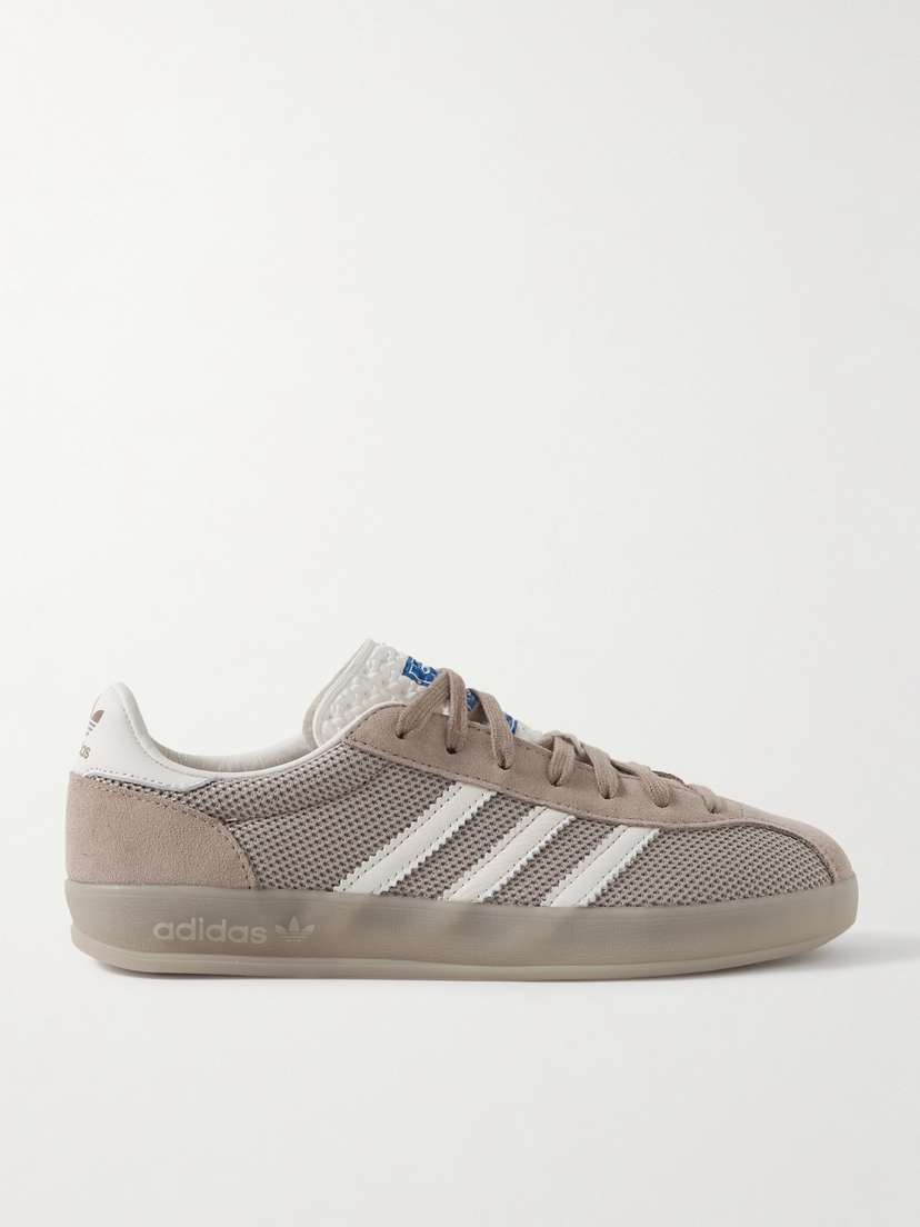 Кроссовки Gazelle Indoor Pro из замши и сетчатой кожи с отделкой Adidas Originals, коричневый