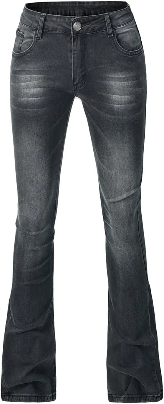 

Джинсы для женщин Plus Size High Waist Flare Leg