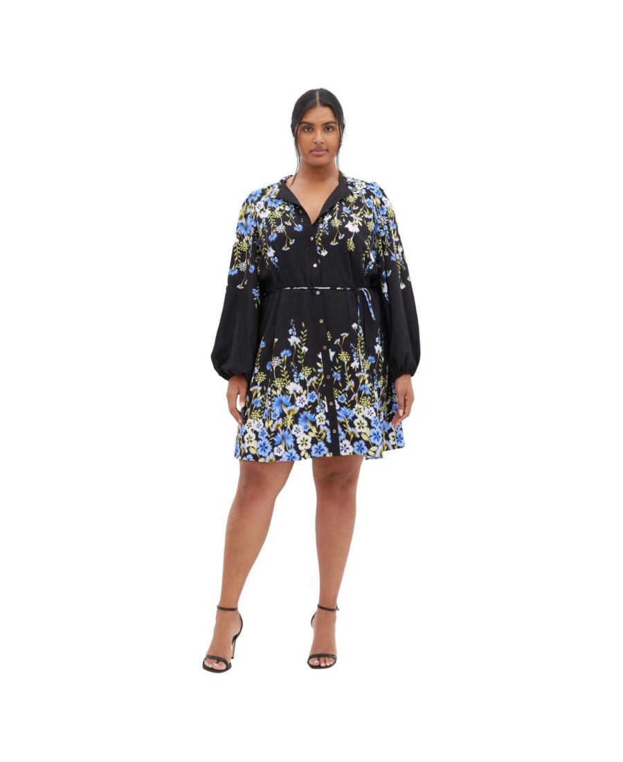 

Платье Лилианы больших размеров CITY CHIC, Meadow blk