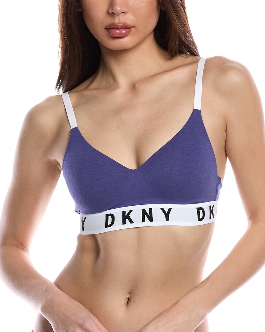 

Бюстгальтер без косточек DKNY Push-Up, синий