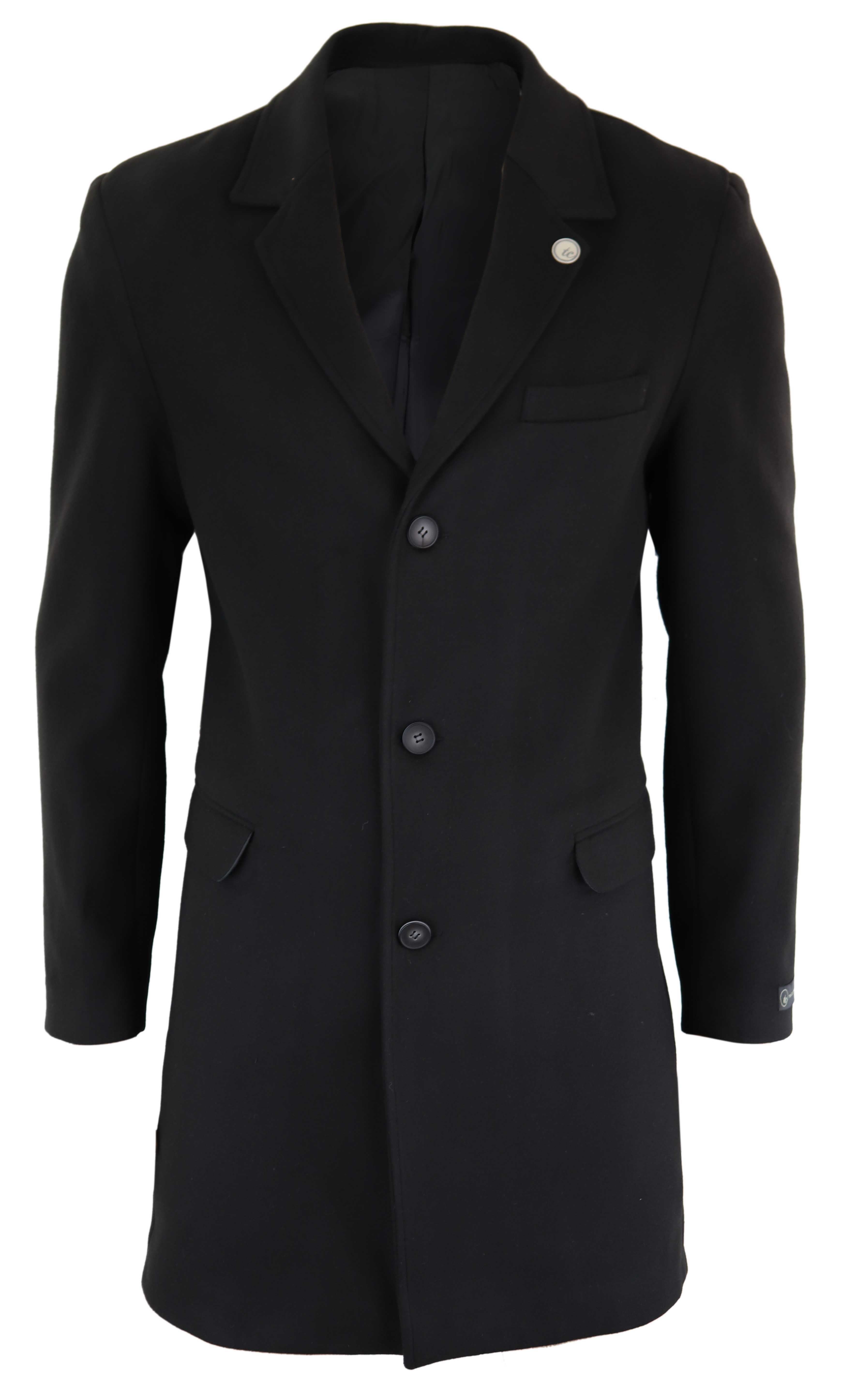 

Длинное шерстяное пальто Peaky Blinders TruClothing, черный