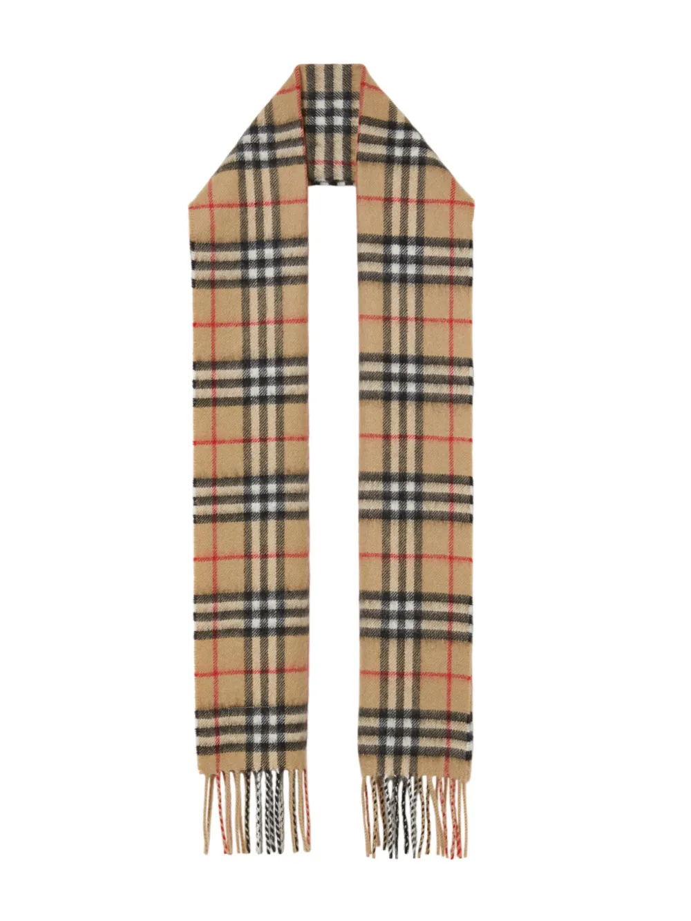 

Кашемировый шарф в клетку Vintage Check BURBERRY KIDS, нейтральный