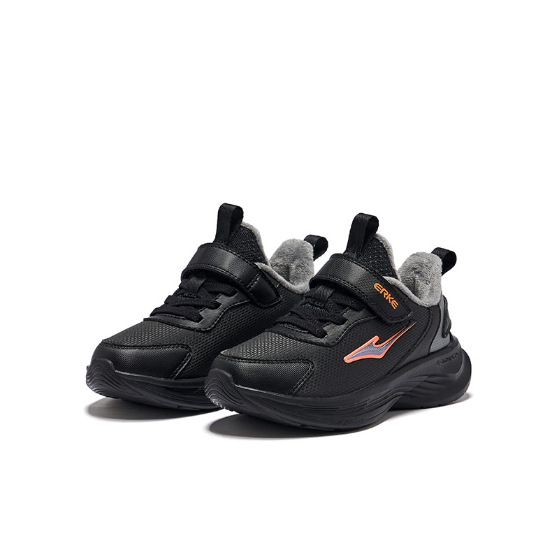 ERKE KIDS Детские кроссовки для бега Jet Black Steel Gray Kids — фото 2