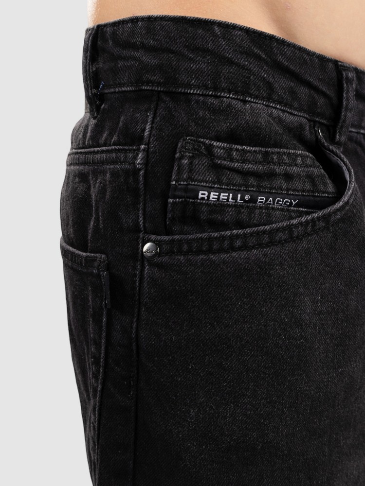 Повседневные брюки REELL Baggy Kids Hose, black wash — фото 4