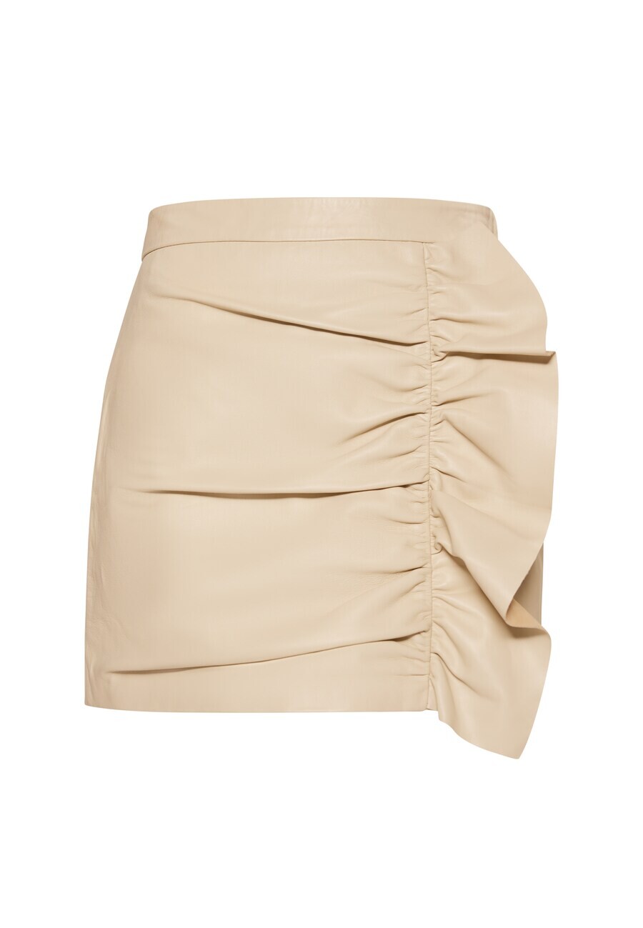 

Кожаная юбка faina Skirt, бежевый
