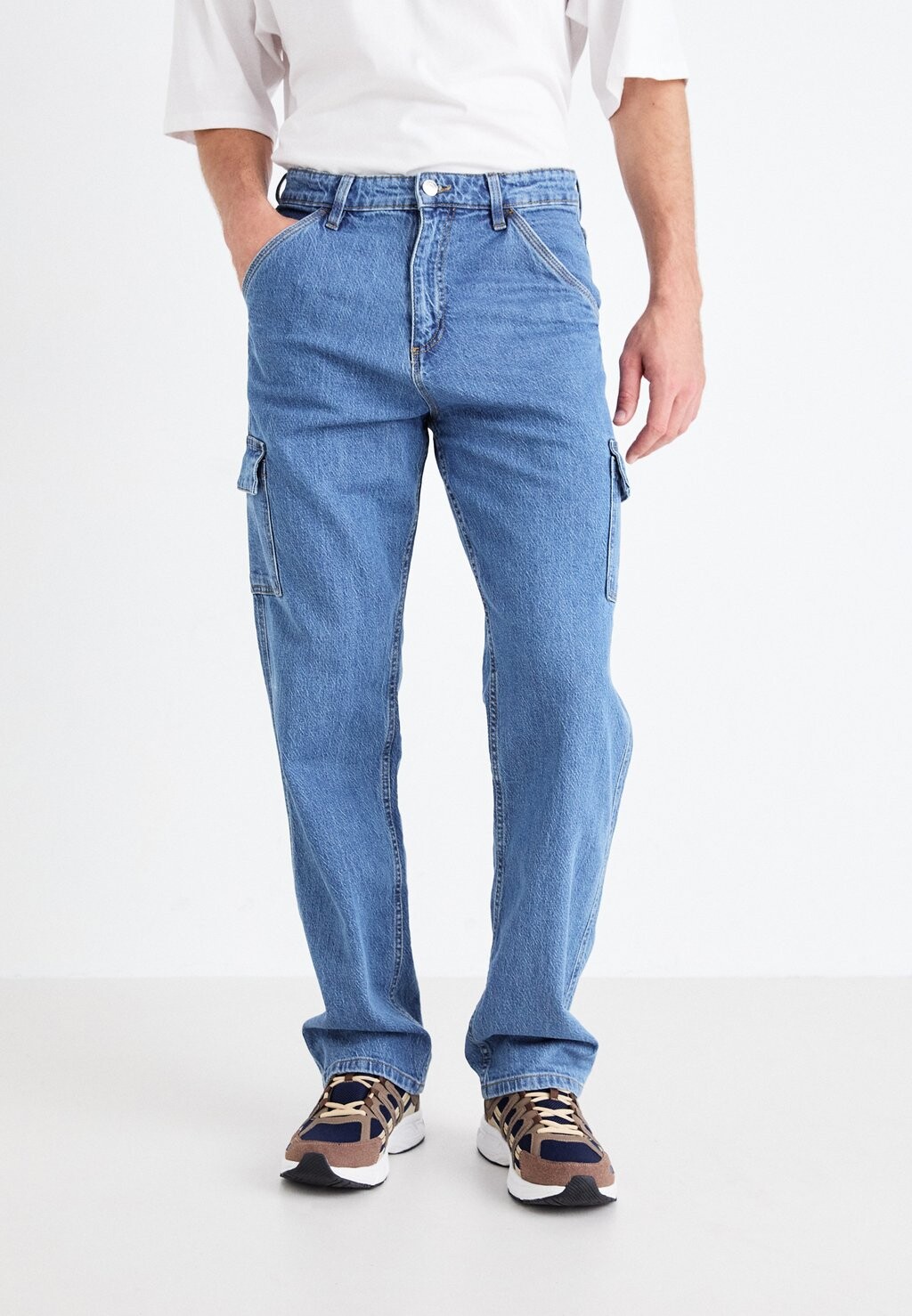 

Джинсы свободного кроя Denim Project, светло-голубой деним