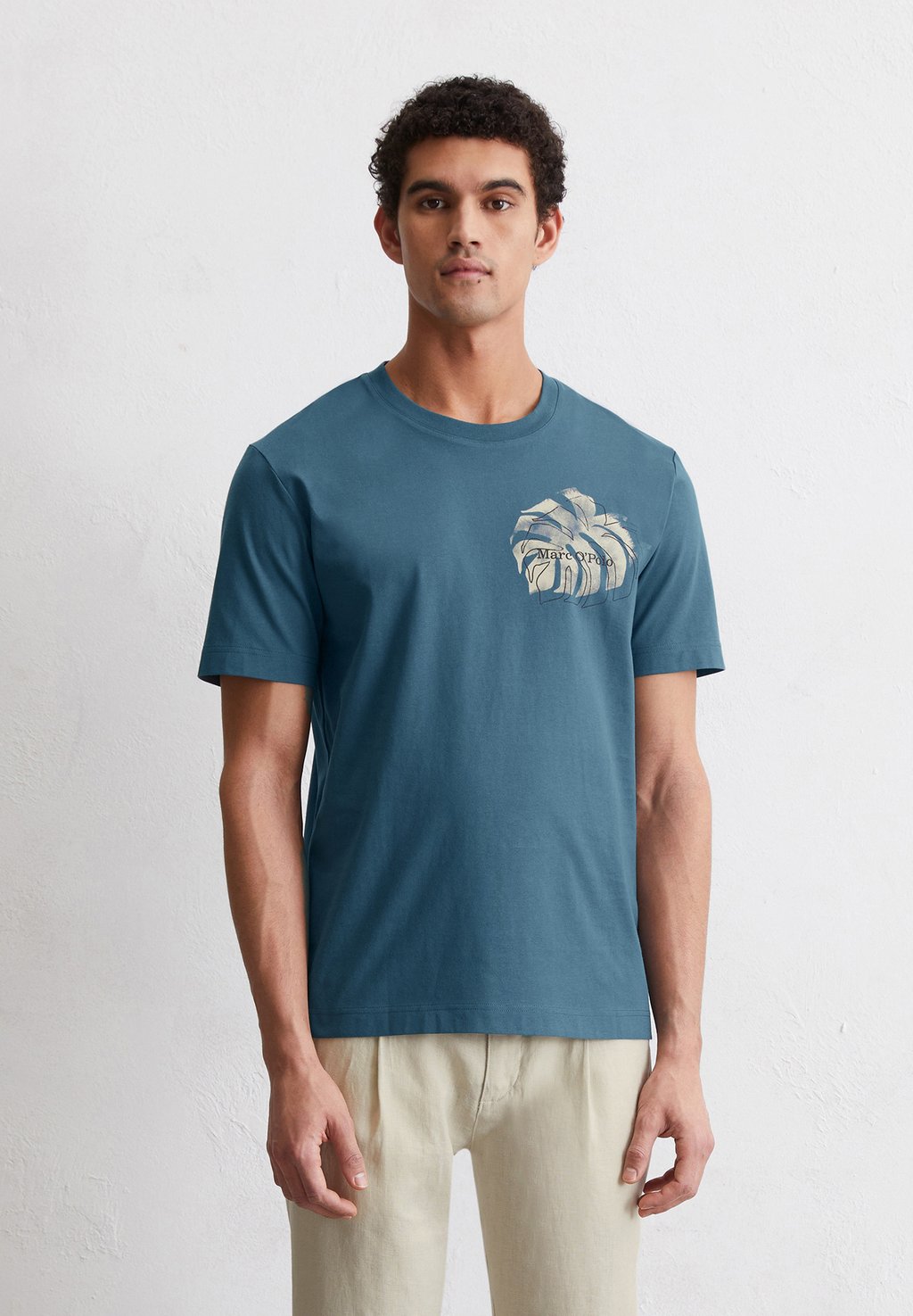 

Футболка с принтом SHORT SLEEVE SEASONAL LOGO ARTWORK Marc O'Polo, темно-синий
