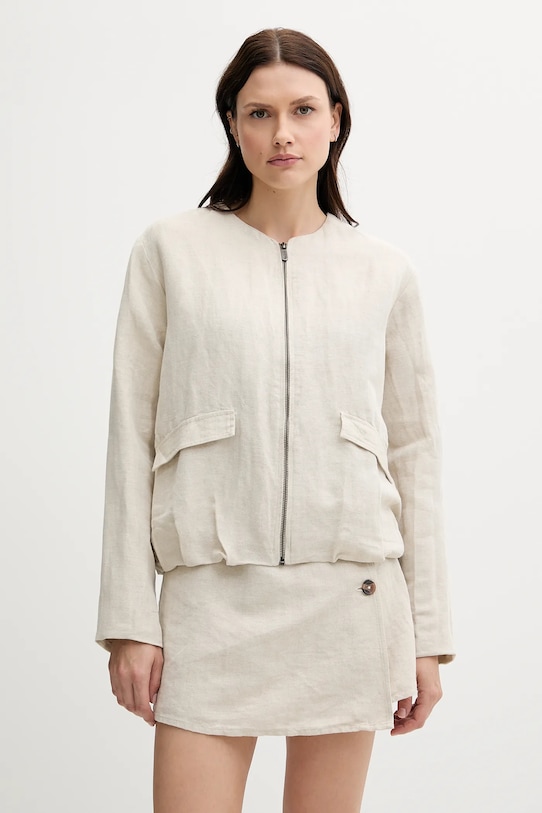 

Льняная куртка Pepe Jeans, бежевый