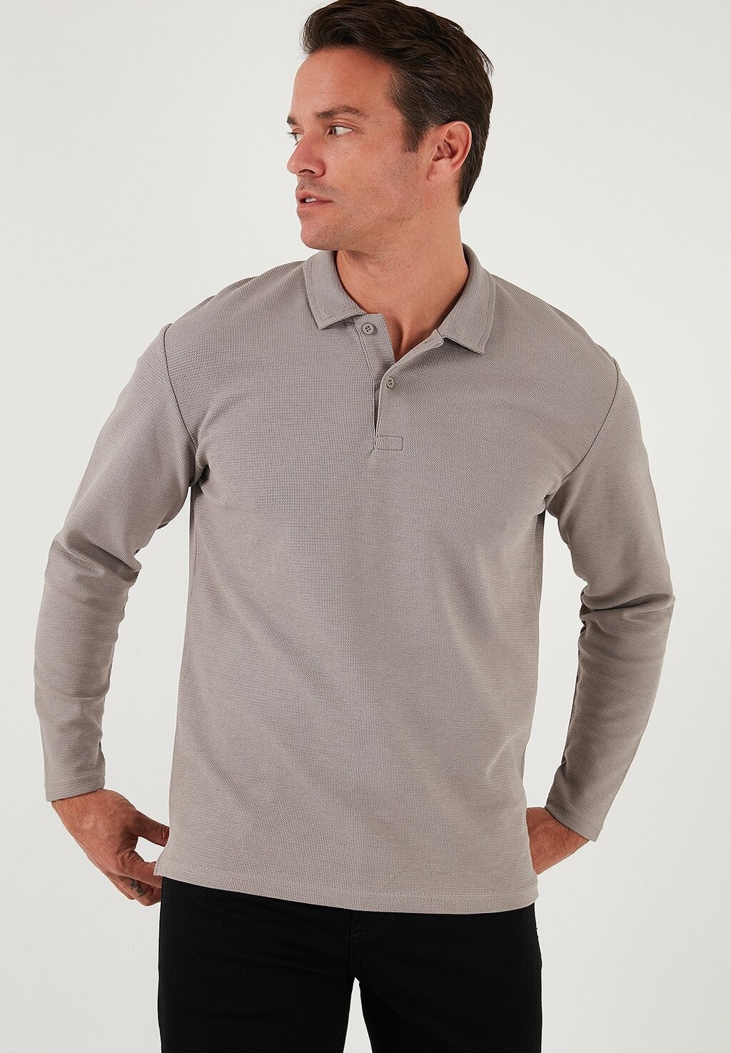 

Топ с длинными рукавами REGULAR FIT Buratti, светло-серый