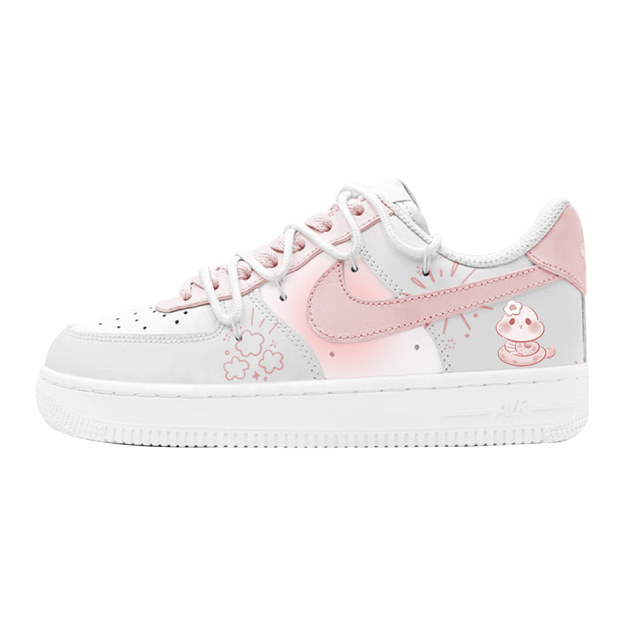 

Nike Детские кроссовки для скейтбординга Air Force 1 с противоскользящей подошвой, износостойкие, розовые, для подростков