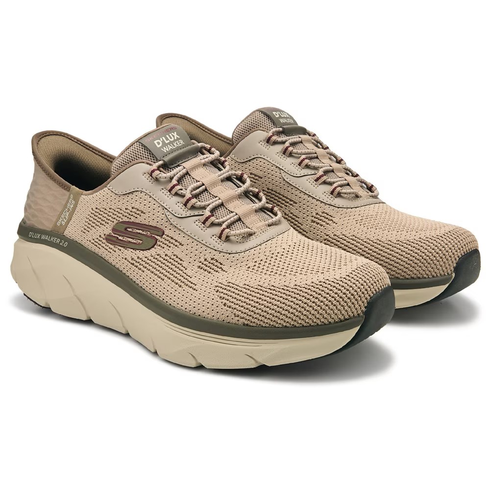 

Широкие кроссовки Slip-Ins d'lux walker 2.0 Skechers, коричневый