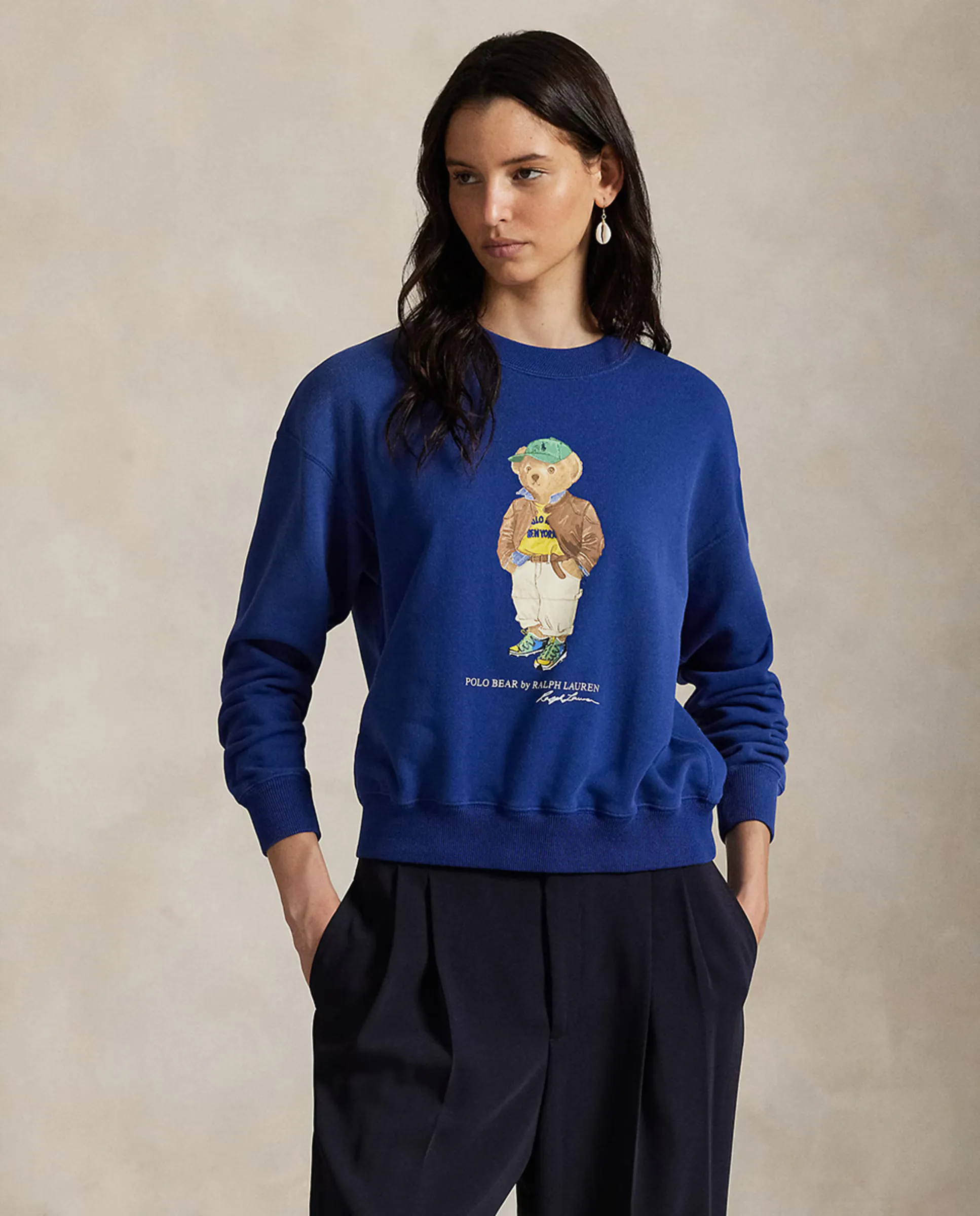 

Женская толстовка из флиса с Polo Bear Polo Ralph Lauren, индиго/синий