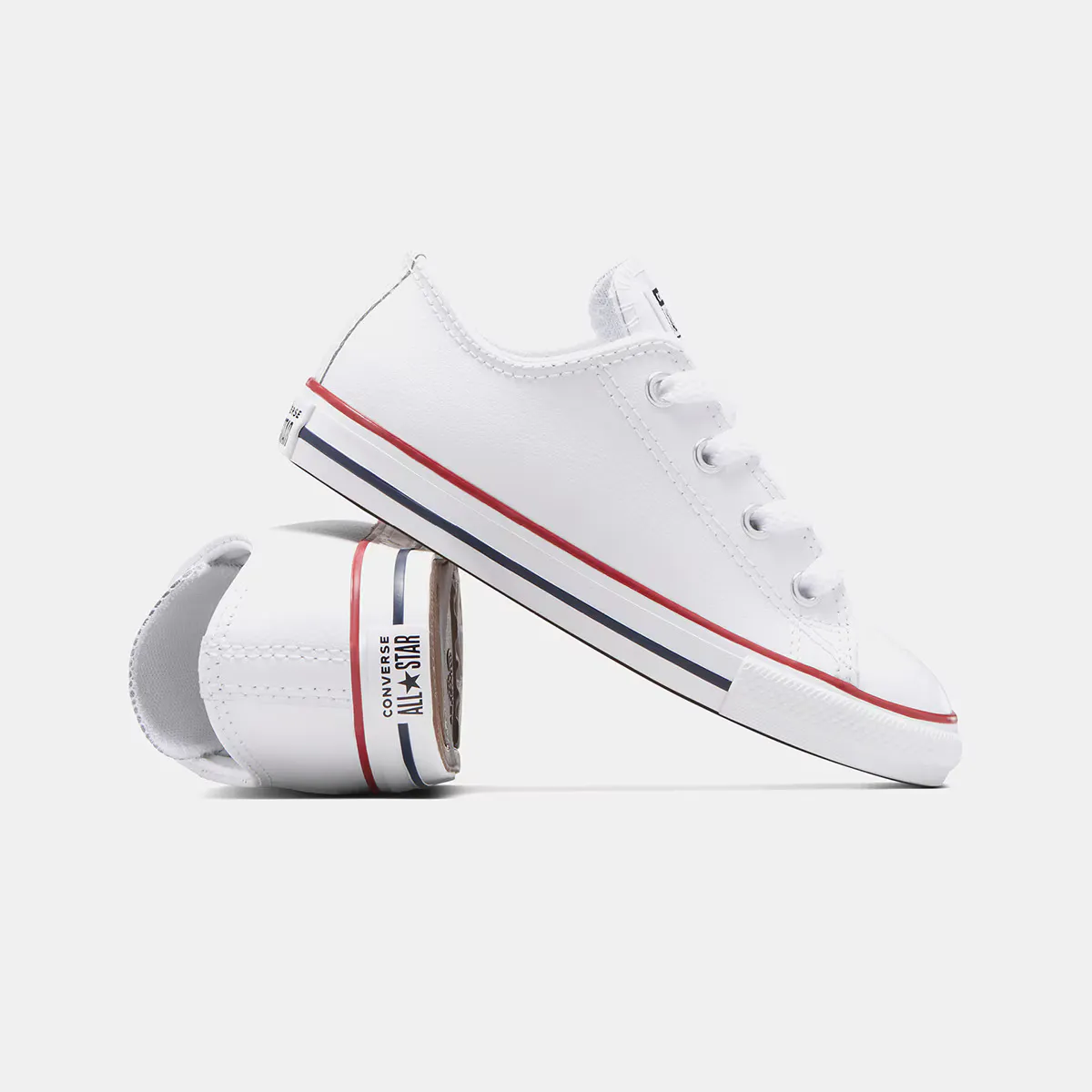 Chuck Taylor All Star Ox Converse Повседневные кроссовки для младенцев, белый — фото 3