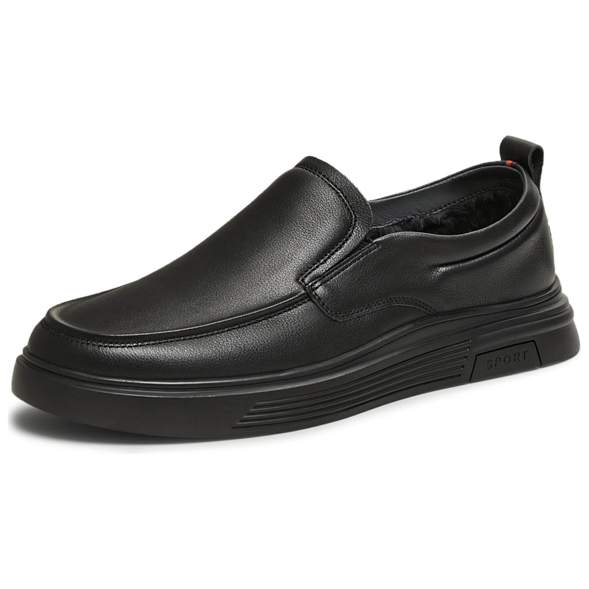 Повседневные кожаные туфли мужские Low top Tata, черный — фото 3