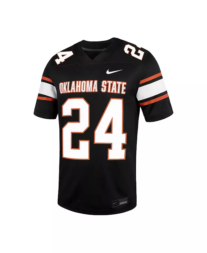 Мужская футбольная джерси Oklahoma State Cowboys Untouchable, черная, №24 Nike — фото 2
