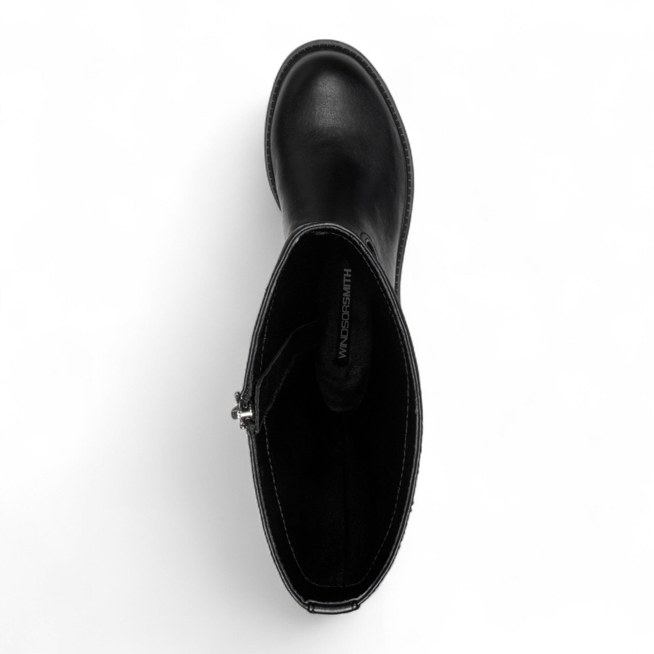 Windsorsmith Женские черные высокие сапоги до колена из искусственной кожи Blessing — фото 4