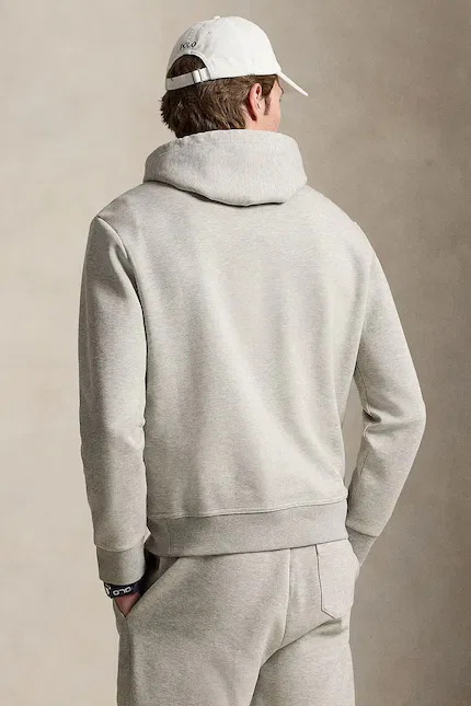 Худи с капюшоном классическая модель Polo Ralph Lauren, серый — фото 2