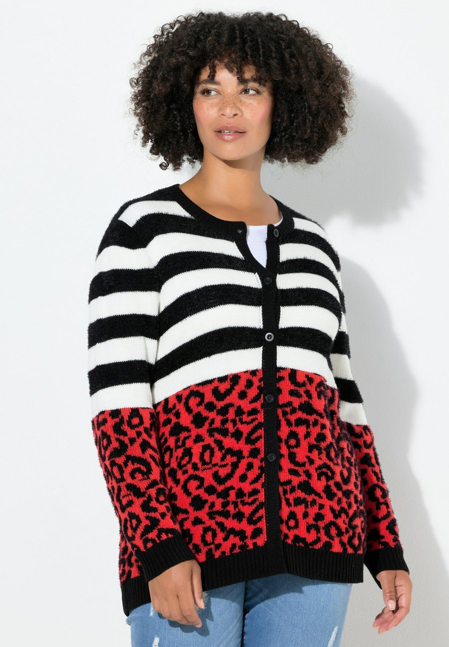 

Кардиган Angel of Style STRAIGHT FIT LEO STREIFEN, Velvet Red/Red