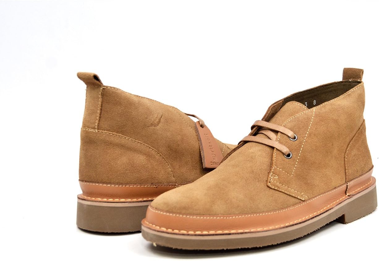 

Мужские кожаные и замшевые ботинки на шнуровке British Collection, Tan