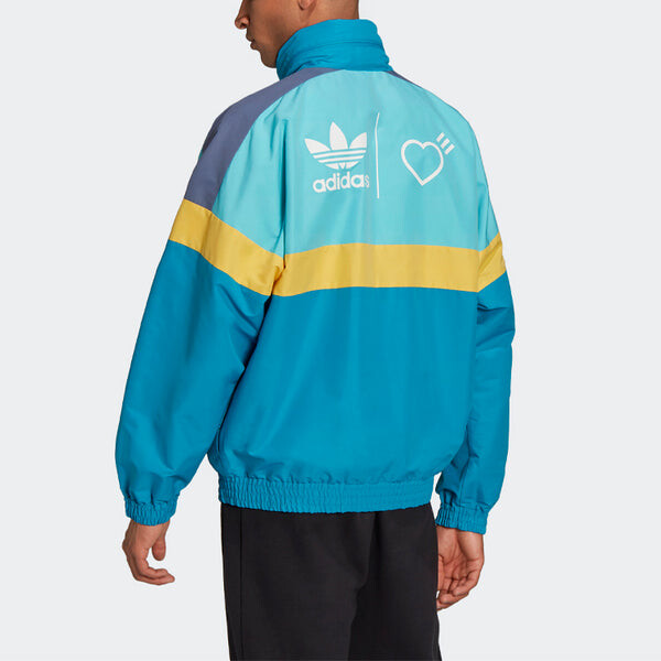 Куртка-Ветровка из искусственного меха Adidas, синий — фото 4