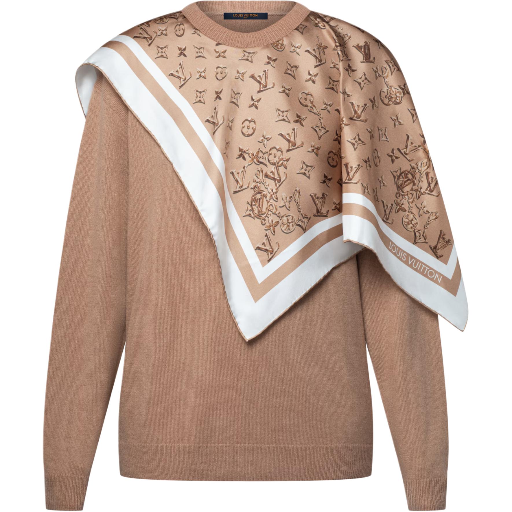 

Женский кашемировый свитер FW25 LOUIS VUITTON, светло-коричневый