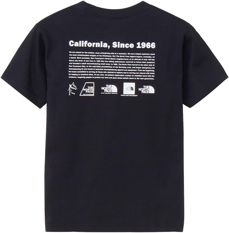 

Детская футболка с коротким рукавом THE NORTH FACE с историческим логотипом (NTJ32356) унисекс, черный