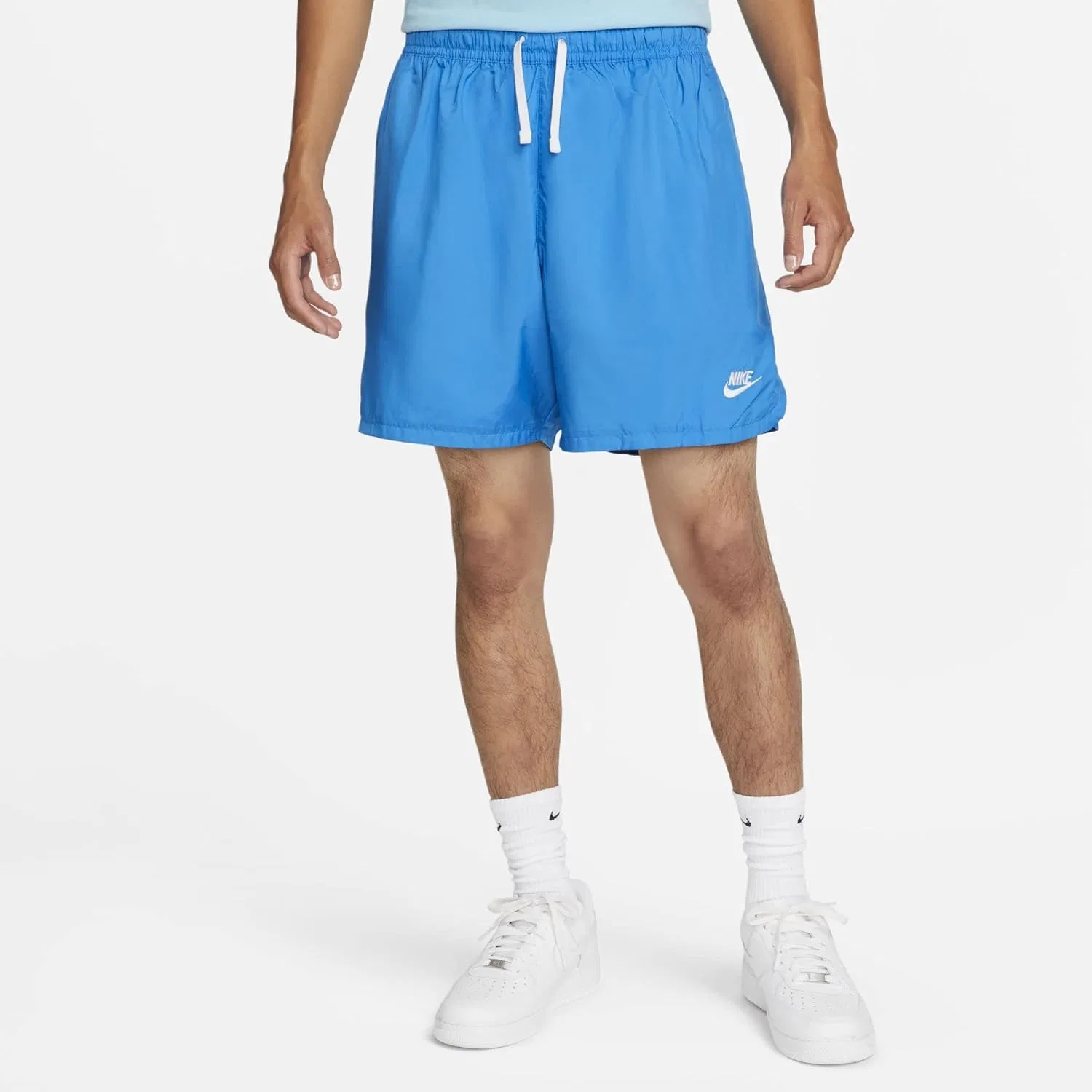 Шорты спортивные Nike Sport Essentials Woven Lined Flow, Light Photo Blue/White — фото 2