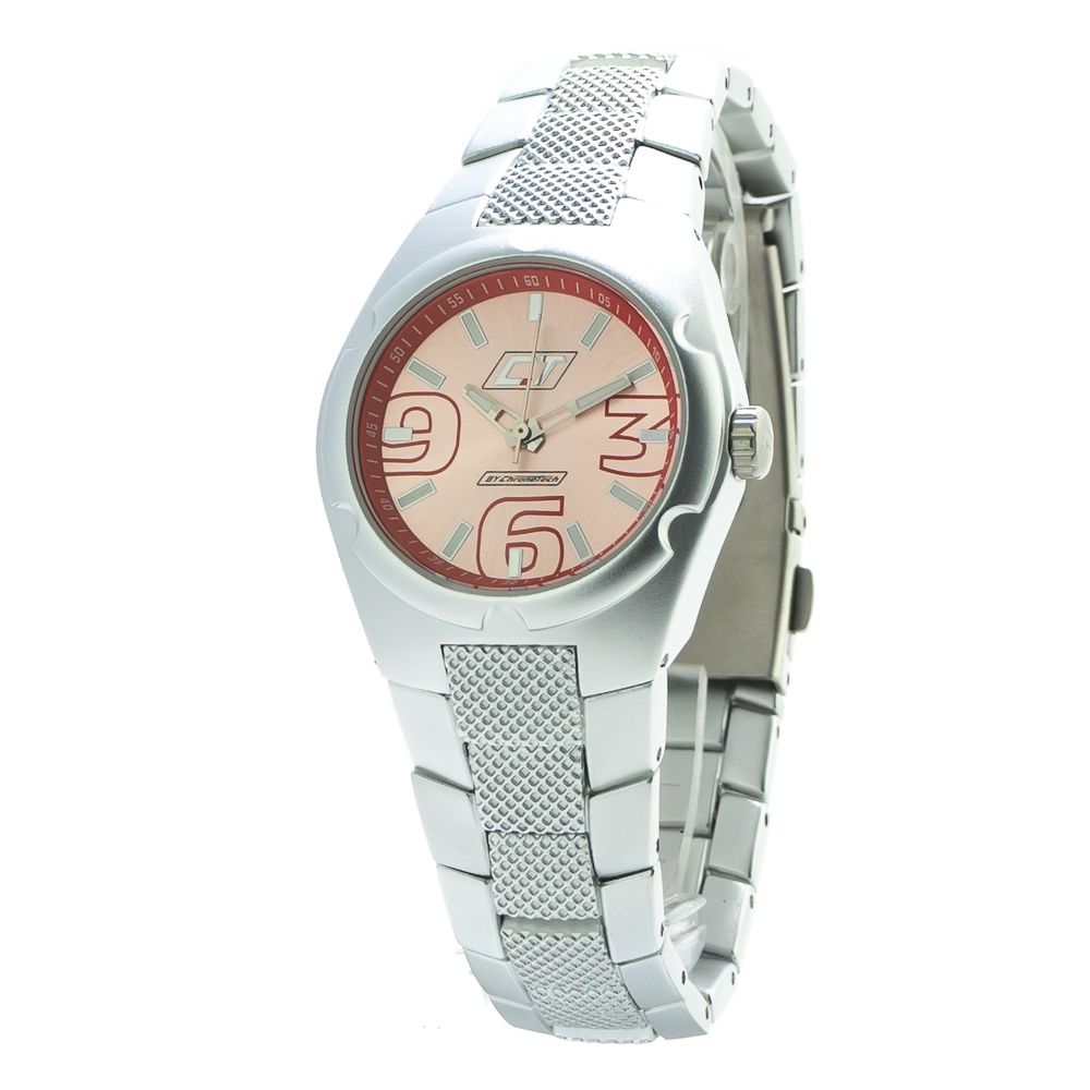 

Женские часы Chronotech из поликарбоната, серебряный