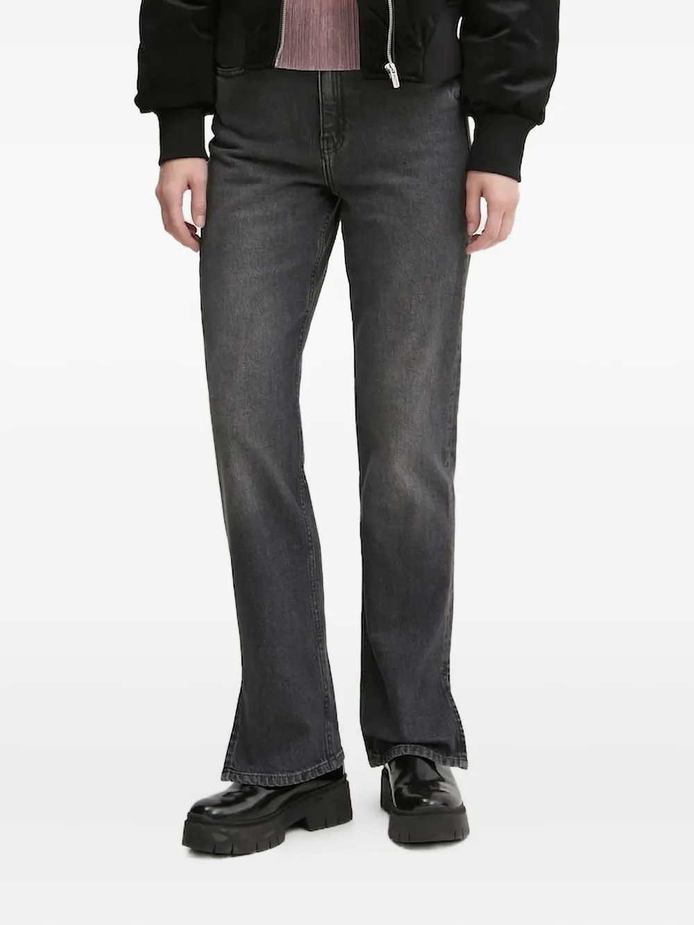 

Джинсы с боковыми разрезами Karl Lagerfeld Jeans, черный