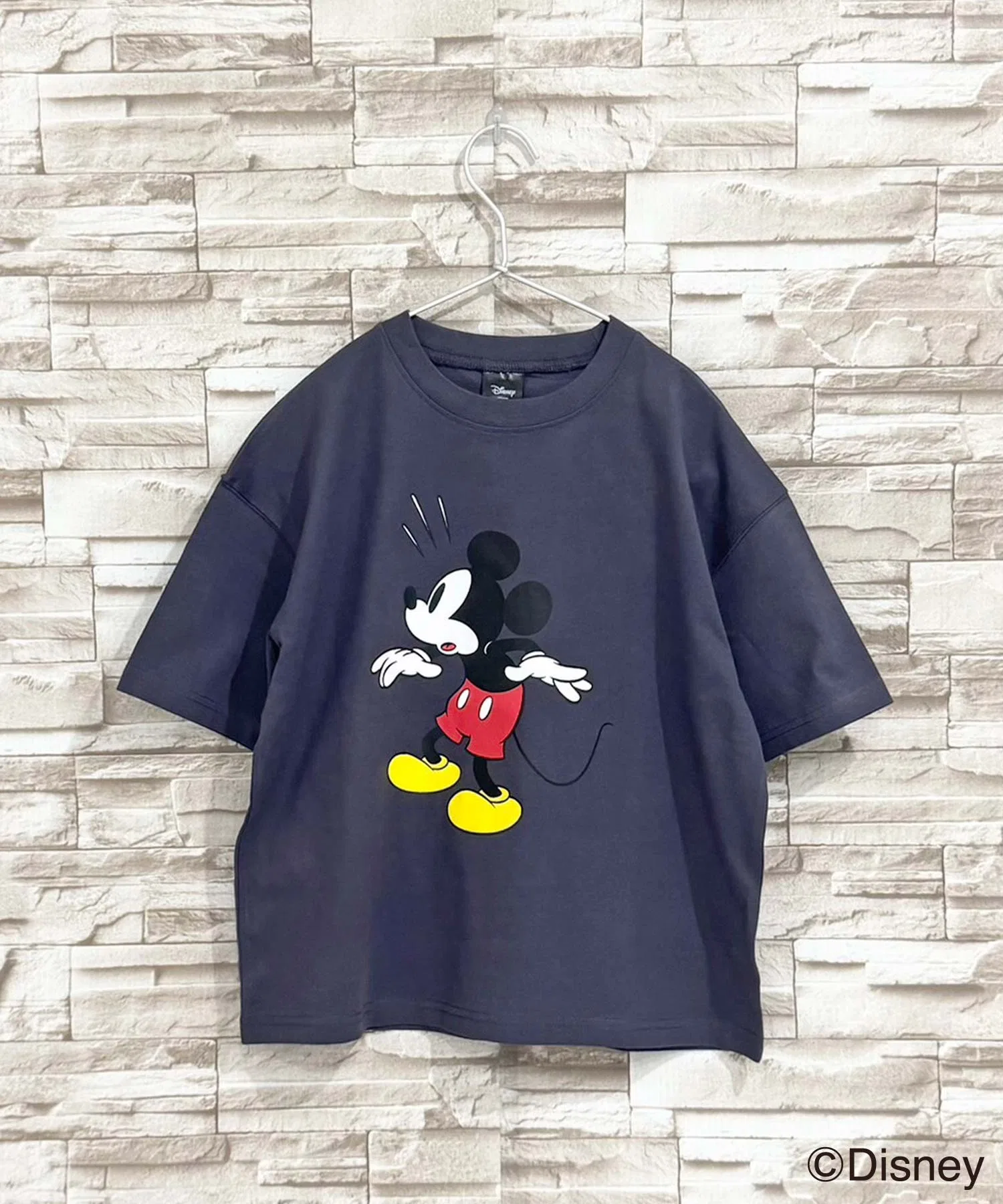Детская футболка Mickey Mouse оверсайз Disney серая