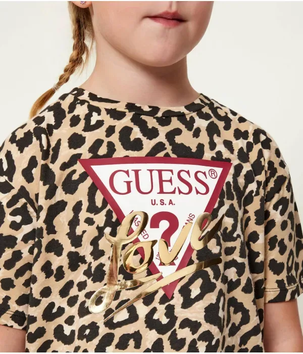 Футболка regular fit Guess, бежевый — фото 4
