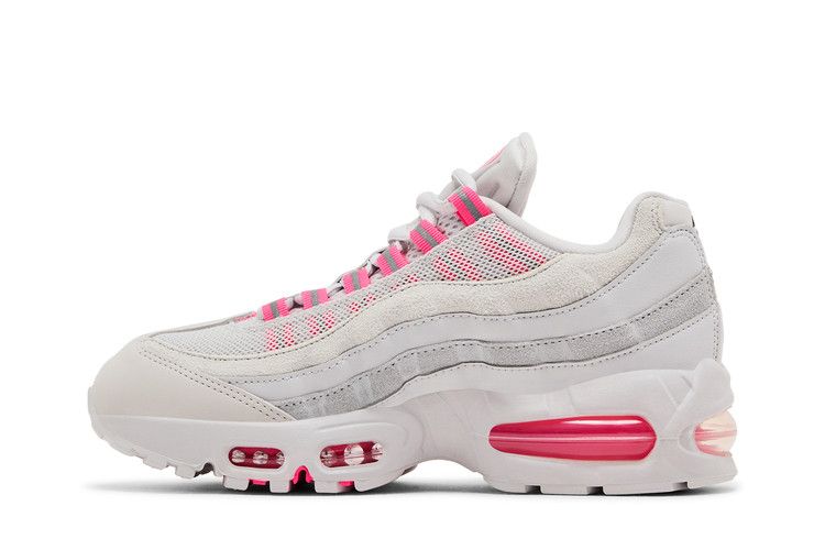 Кроссовки Nike Wmns Air Max 95 OG 'Vast Grey Hyper Pink', кремовый — фото 4