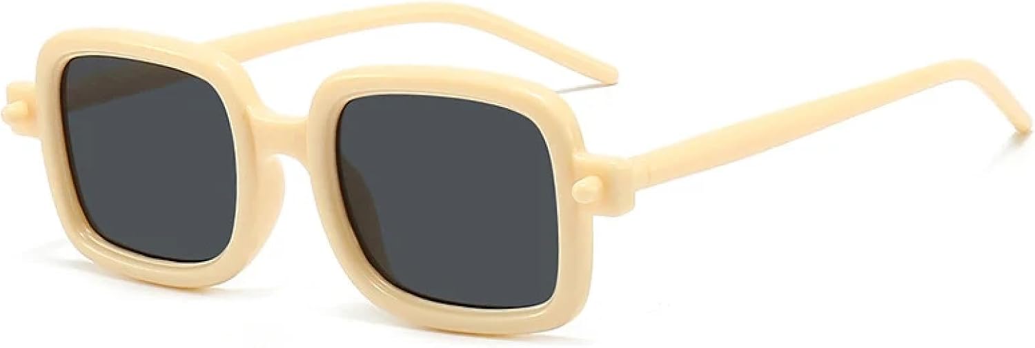 

Модные панк-солнцезащитные очки для женщин, винтажные, роскошные солнцезащитные очки для мужчин и женщин, очки для активного отдыха и путешествий, защита от УФ-излучения UV400 TKKTLLT, Beige Gray