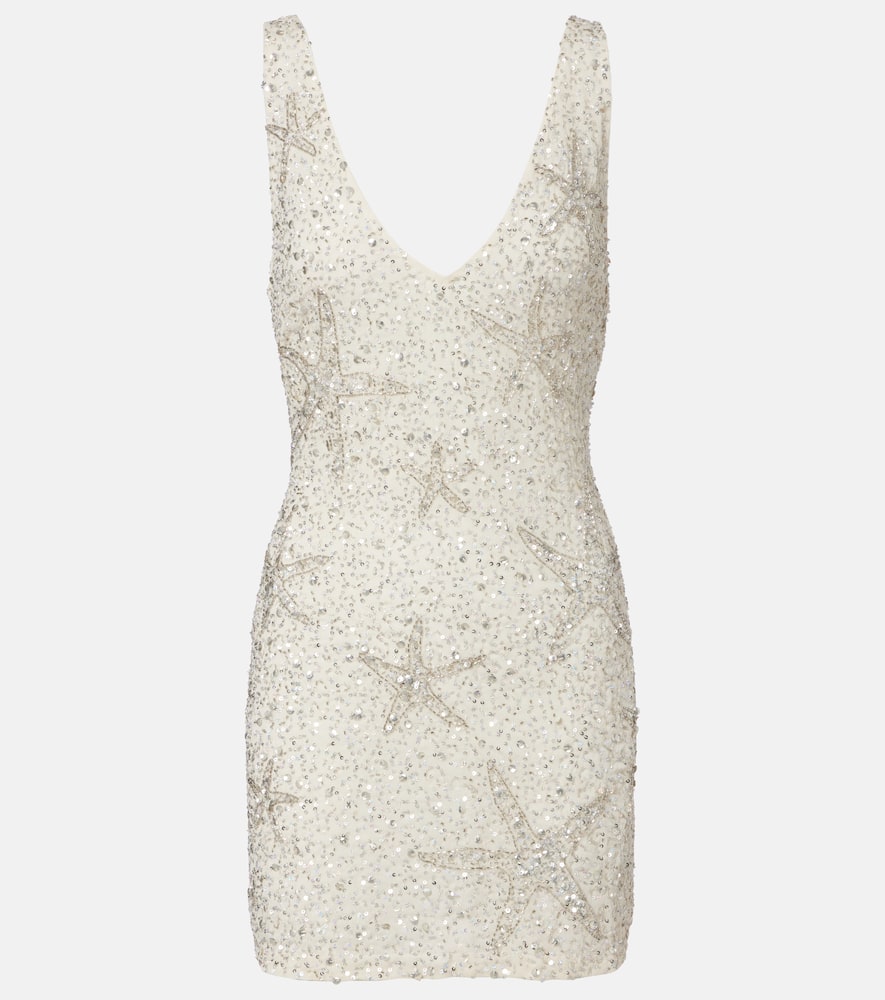 

Кружевное платье-мини Christabel с отделкой Rixo, Starfish Embellishment Pearl