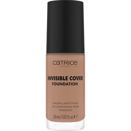 

Тональный крем Invisible Cover Foundation 30 мл 042C Nude Moisturizing Long Lasting Natural для сухой кожи Vegan Без масел Без парабенов Без микропластика Catrice