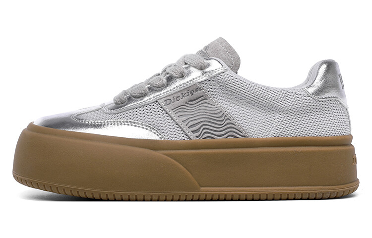 

Кроссовки Dickies Skateboarding Shoes Women's Low-top Silver Gray, серый