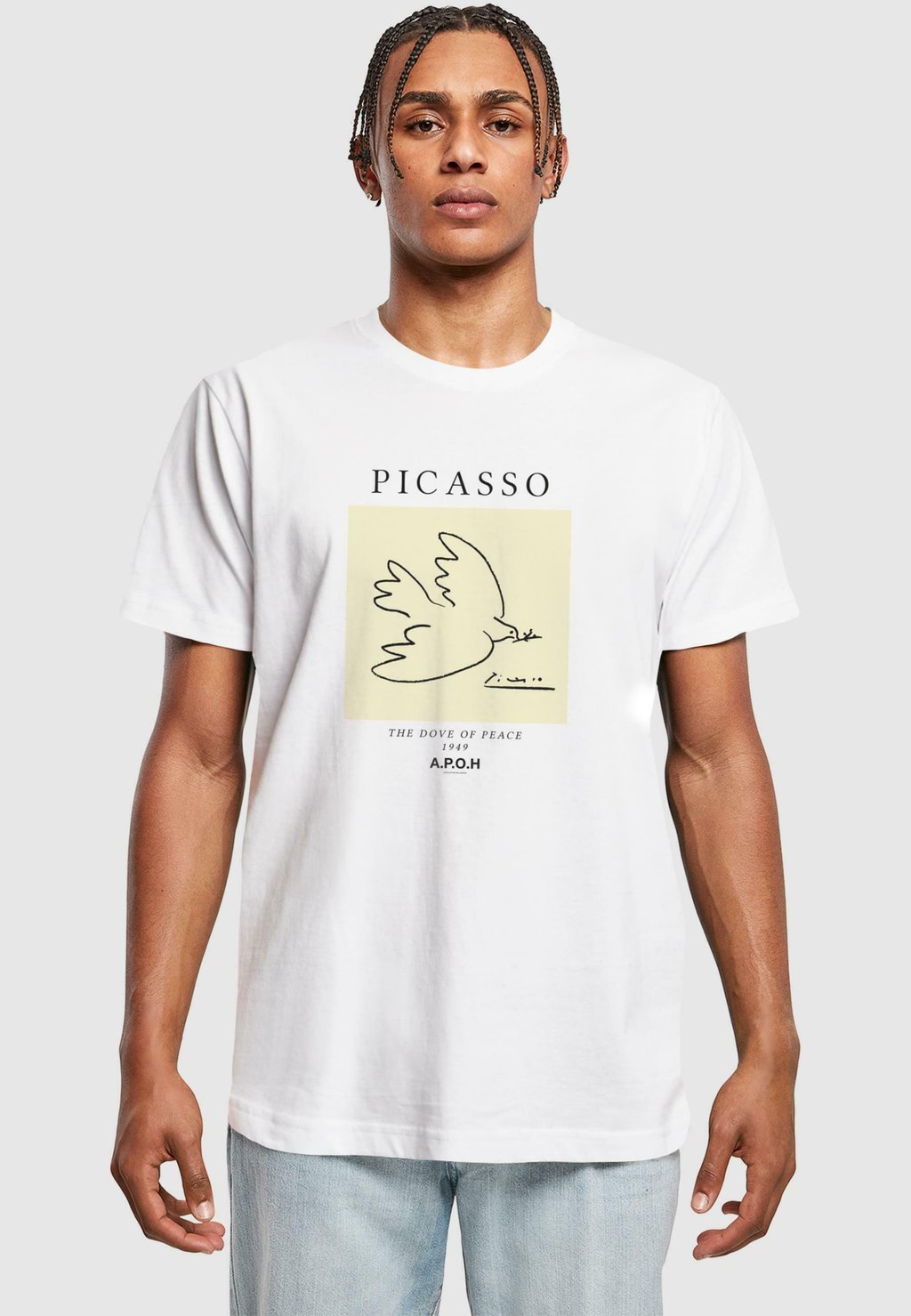 

Футболка с принтом APOH-PICASSO DOVE Merchcode, белый