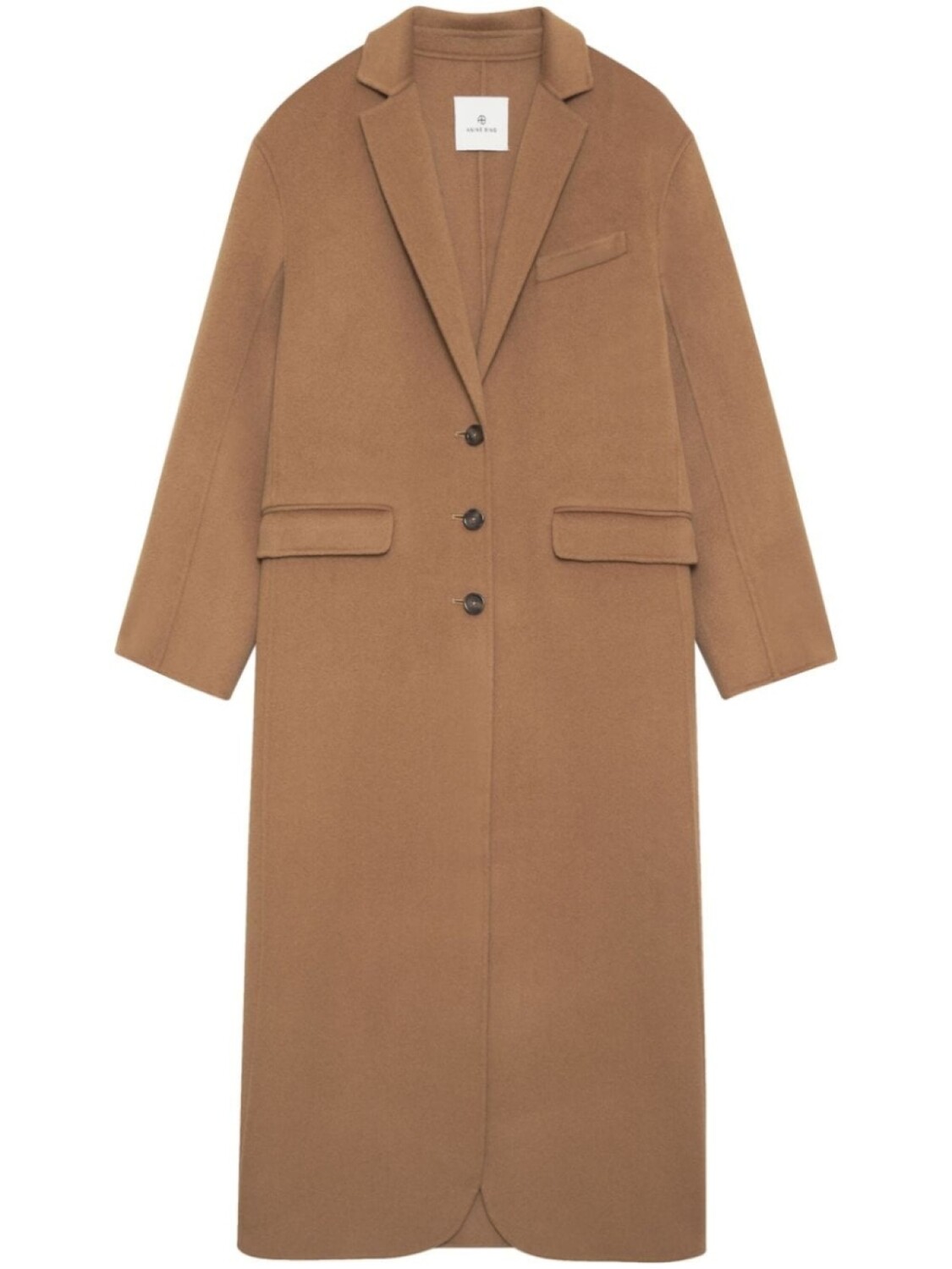 

ANINE BING Quinn notched-lapels coat, коричневый