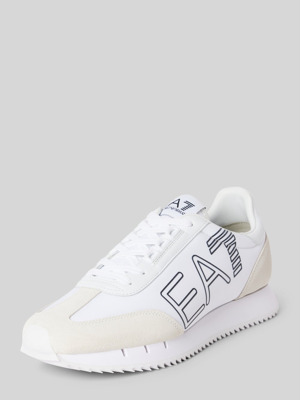 

Кроссовки с этикеткой, модель «BLACK&WHITE VINTAGE» EA7 Emporio Armani, белый