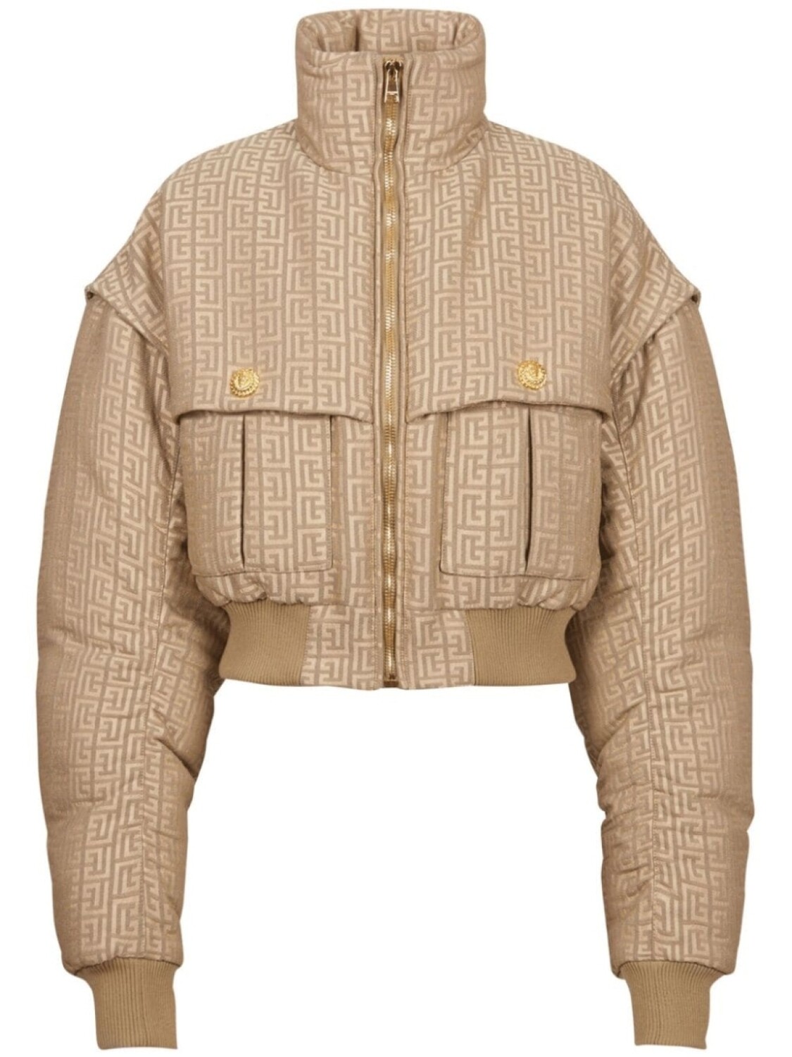 

Balmain пуховик Labyrinth, нейтральный цвет