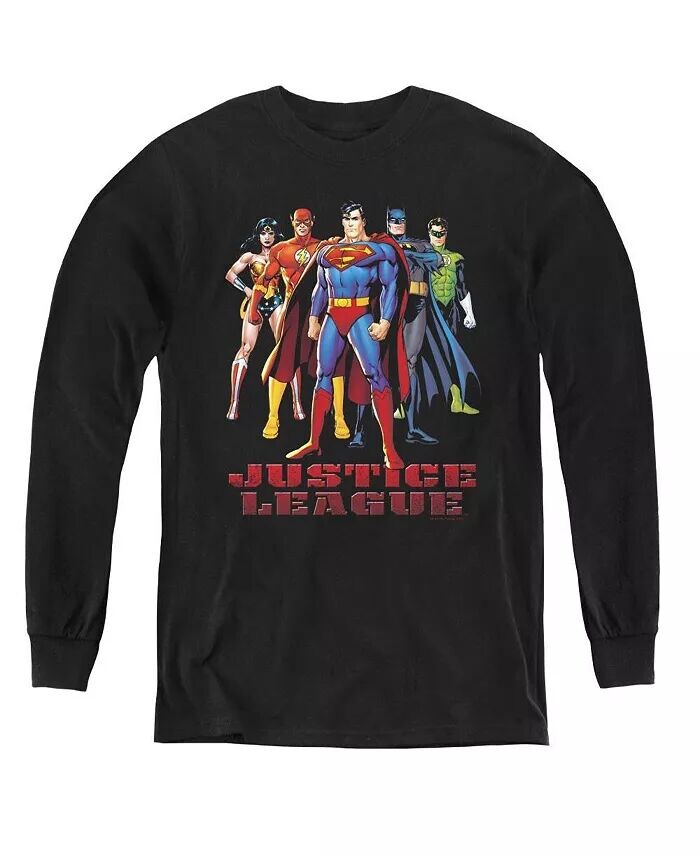 

Длинные рукава толстовка Boys of America Youth In League Justice League, черный